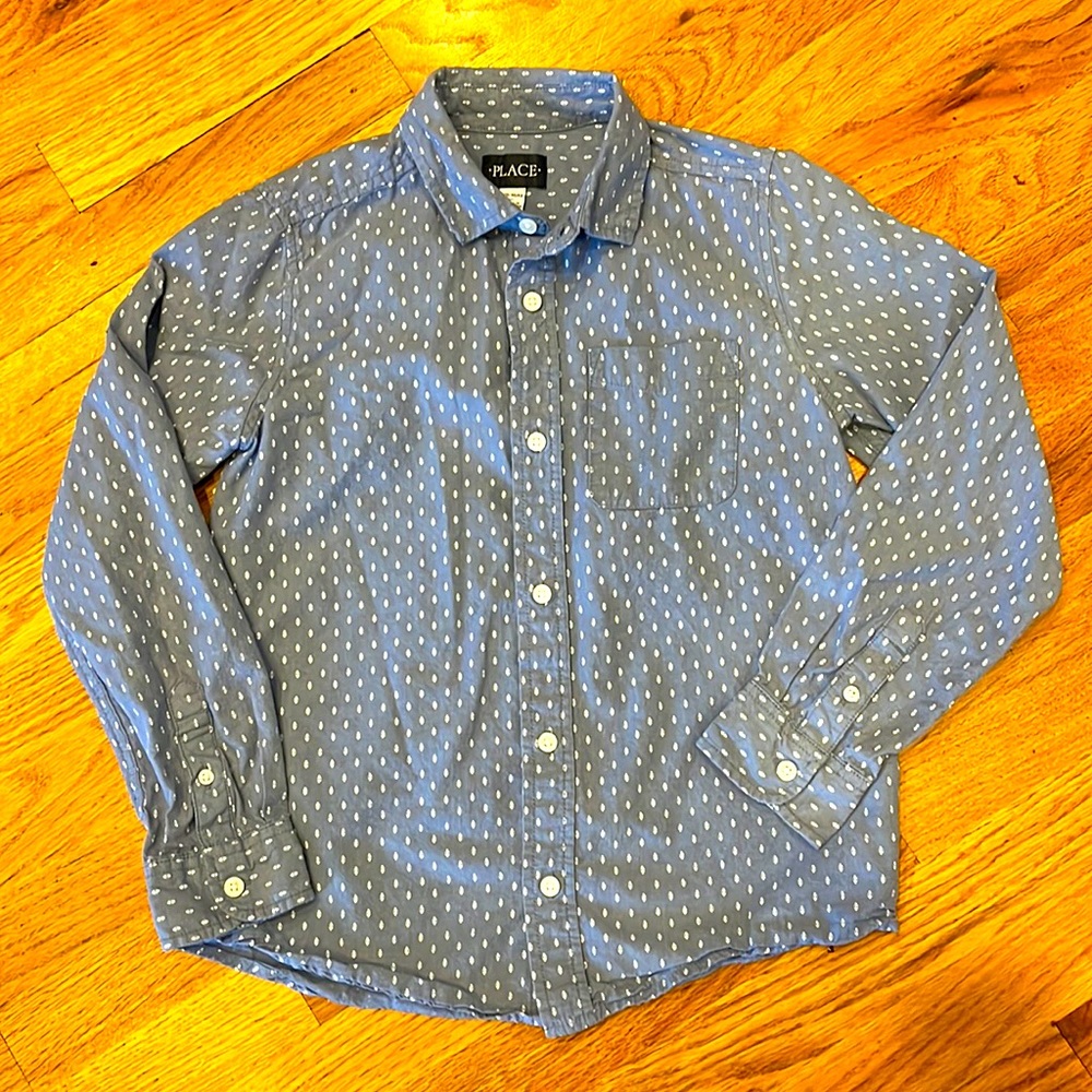 Children’s Place Blue pattern button down